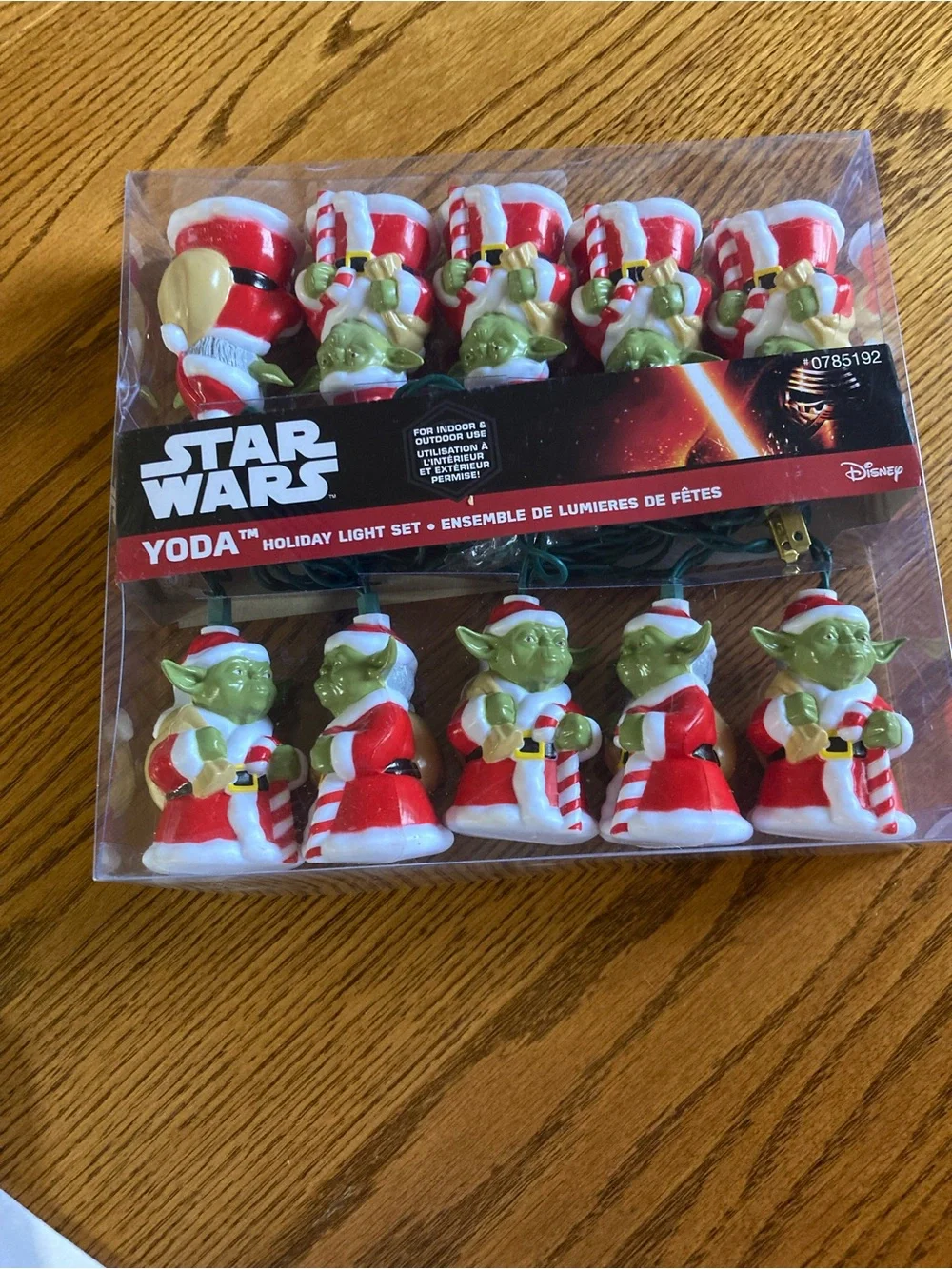 Disney Star Wars Yoda Holiday String Lights - Red & Green
